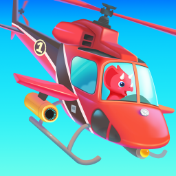 دانلود Dinosaur Helicopter Kids Games