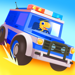 دانلود Dinosaur Police Car kids Games