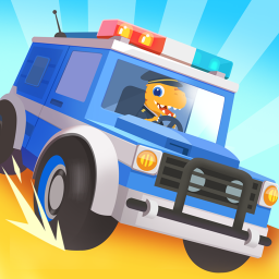 دانلود Dinosaur Police Car kids Games