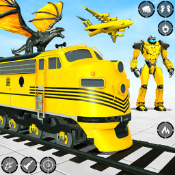 دانلود Train Robot Car Transform Game