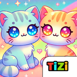 دانلود Tizi Cat Games - Cute Cat Town