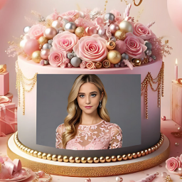 دانلود Birthday Photo Frame On Cake