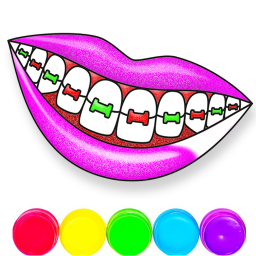 دانلود Glitter Lips Coloring Game