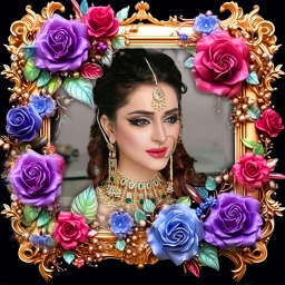 دانلود Lovely flower photo frame