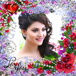 دانلود Lovely flower photo frame