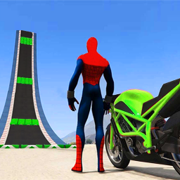 دانلود Superhero Bike Game Stunt Race