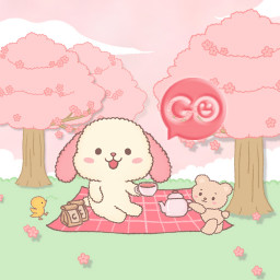 دانلود SMS Theme Rabbit Sakura - Pink