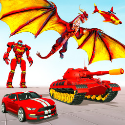 Police  Dragon Robot Car War