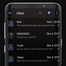 دانلود Cool black messenger theme