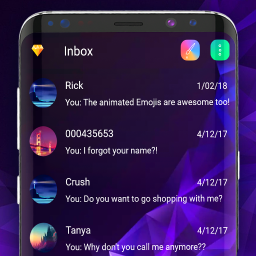 دانلود Neon galaxy messenger theme