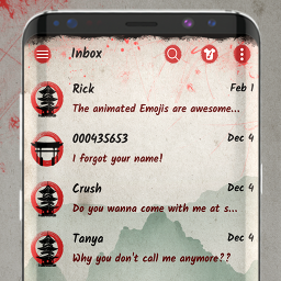 دانلود Samurai SMS theme