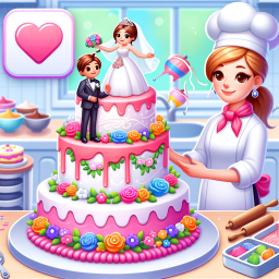 دانلود Wed Party Cake Factory Game