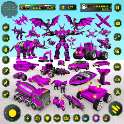 دانلود Elephant Robot Car: Robot Game