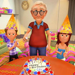 دانلود Super Grandpa Birthday Party3D
