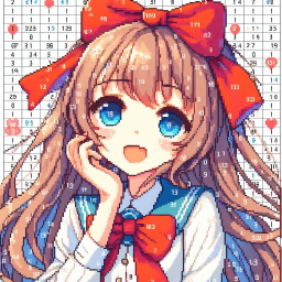 دانلود Anime Manga Pixel Art Coloring