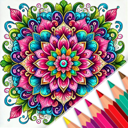 دانلود Mandala Color by Number Book