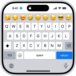 دانلود iphone 15 Keyboard Fonts Emoji