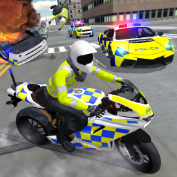 آیکون بازی Police Car Driving Motorbike