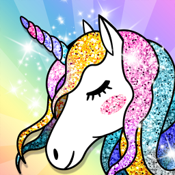 دانلود Unicorn Coloring Book Glitter