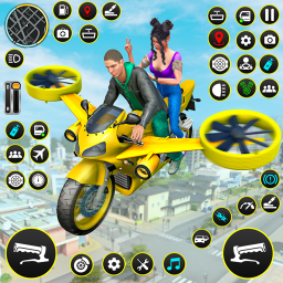 دانلود Flying Bike Driving Simulator