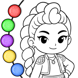 دانلود Princess Coloring Book Glitter