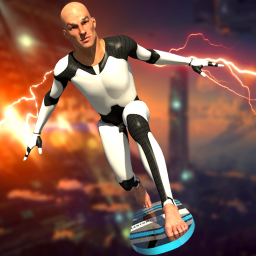 Flying Surfer Grand Robot Game