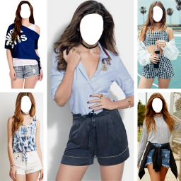 دانلود Women Shorts Outfit Photo Suit