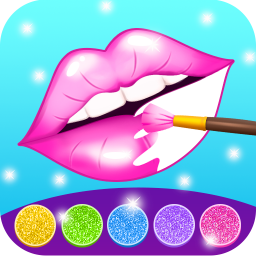 دانلود Glitter lips coloring game