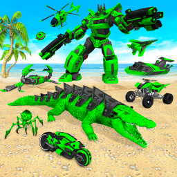 دانلود Crocodile Animal Robot Games