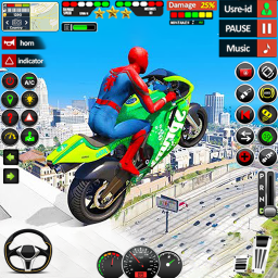 دانلود Superhero Bike Stunts 3D Race