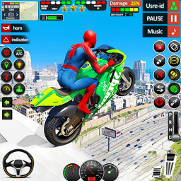 دانلود Superhero Tricky Bike Stunt 3D