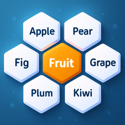 دانلود Hexa Words: Sort Associations