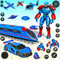 دانلود Train Robot Transform Car Game