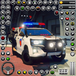 دانلود US Police Car Parking Games 3D