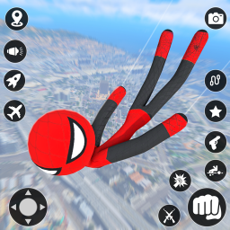 دانلود StickMan Rope Hero Spider Game