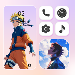 دانلود Anime Wallpaper Theme App icon