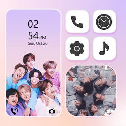 دانلود BTS Wallpaper Theme App Icons