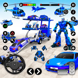 دانلود Police Car US War Robot Games