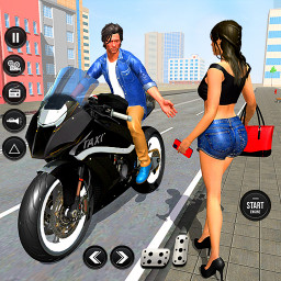 دانلود Bike Taxi Driving Simulator 3D