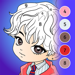 دانلود KPOP Chibi Coloring by Number
