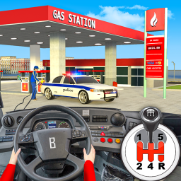 دانلود Gas Station Police Car Parking