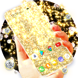 دانلود Golden Glitter Wallpaper