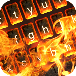 دانلود Burning Keyboard Wallpaper HD