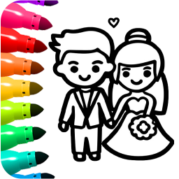 دانلود Princess Wedding Coloring Game