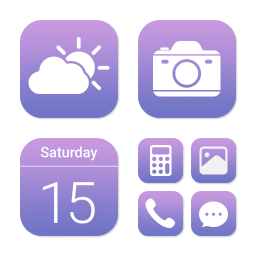 دانلود Wow Lavender Light - Icon Pack