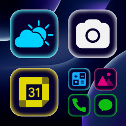 دانلود Wow Glow Theme - Icon Pack