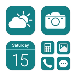 دانلود Wow Teal White - Icon Pack
