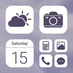 دانلود Wow Violet Theme - Icon Pack