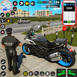 آیکون برنامه Police Moto Bike Chase Crime