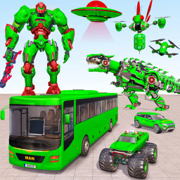 Bus Robot Game - Multi Robot